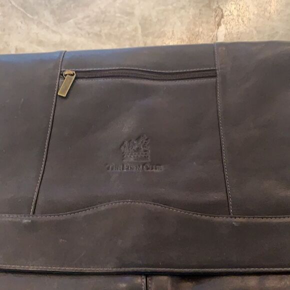 All Leather Brown Computer Bag - Picture 5 of 12